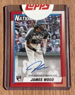 mlb topps auto james wood rc 直筆サインカード