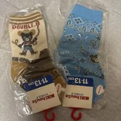 未使用未開封　ミキハウスダブルB ソックス　11-13 2足セット