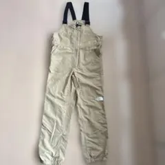 着用五回未満　THE NORTH FACE キッズ オーバーオール ベージュ