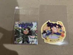 忍たま乱太郎　ステッカー 付きビスケットの段　潮江文次郎　忍たま乱太郎マンチョコ