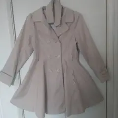 Mezzo Piano ベージュ ダブルブレストコート　トレンチコート　Mサイズ