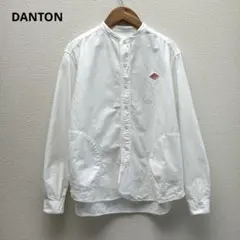 ダントン　バンドカラー オックスフォードバンドカラーシャツ