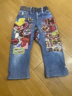 Hysteric パッチワークデニム風パンツ 90cm