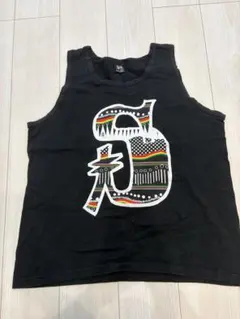Stüssy タンクトップ ブラック☆古着 old ラスタカラー★値下げしてますのサムネイル