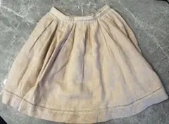 FOXEY フォクシー　ピンクベージュ フレアスカート 38