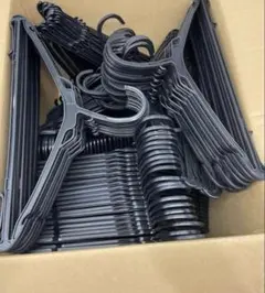 ハンガーまとめ売り ブラックハンガー大 中サイズ130本 おまけ付き!!