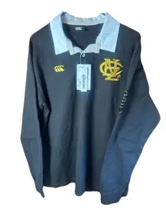 CCC 長袖ラガーシャツ L 黒/白