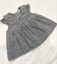 petit main いちご チェック トップス 130cm