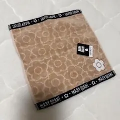 MARY QUANT 花柄ハンカチ ベージュ