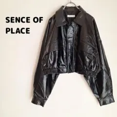 SENCE OF PLACE フェイクレザージャケット pm3859