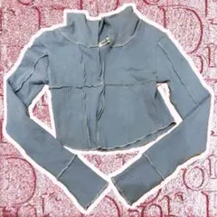 Shang Pin グレー クロップドトップ