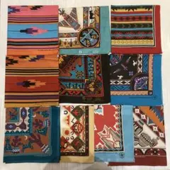 70s〜80s まとめ売り 10枚 vintage バンダナ USA ネイティブ
