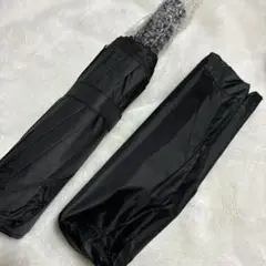 折り畳み傘 ブラック シンプルデザイン 男女兼用 雨傘 通勤 通学用