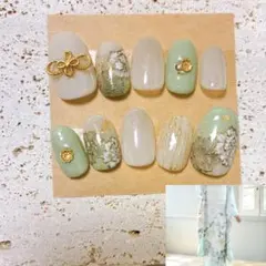 【和柄】ネイルチップ　和装　ブライダル　成人式 サイズオーダー