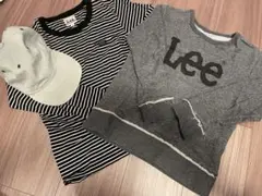 Lee 長袖　ロンT カットソー　キャップ　セット　130