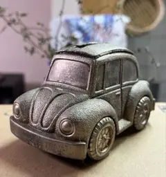スクーター型 植木鉢 カット多肉つき バイク型 ハンドメイド モルタル