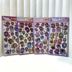 【正規品】コナン うるちゅるポップシール 4点セット いちご パン レインボー