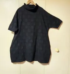 banmari様専用バルーンワンピース　ドットジャガード黒