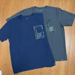 Find-Out Tシャツ 2枚セット ネイビー グレー LL