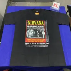 NIRVANA Tシャツ　XLサイズ　⑺ 黒　ニルヴァーナ　カート・コバーン