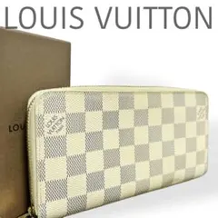 極美品 ルイヴィトン ダミエアズール ジッピーウォレット ラウンドファスナ