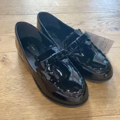 新品 組曲 22サイズ 靴 入学式 卒園式 黒 エナメル