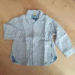 moujonjon ストライプ 長袖シャツ 100