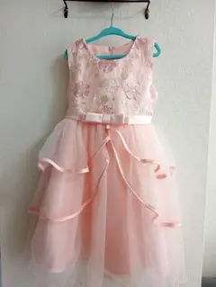 キッズドレス＊ペールピンク　120　一回のみ着用
