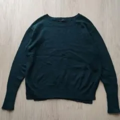 BLISS POINT グリーンニット　アンゴラ混