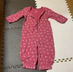 ベビーロンパース　babyGap 赤　花柄　長袖　秋冬