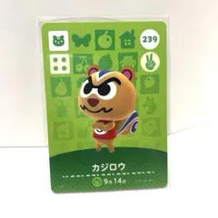 【新品未使用】どうぶつの森 amiiboカード カジロウ