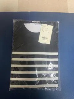新品未開封] モノクロワッペンボーダーT XL ホワイト×ブラック 小沢