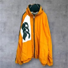 カンタベリー 90s ワラビーズ ナイロンジャケット XXL 巨大ロゴ 緑 黄のサムネイル