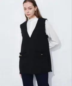 ツイードベスト