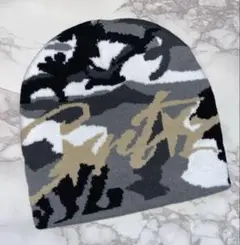 希少カラー　ビーニーy2k　 corteiz コーテイズ 迷彩　グレー