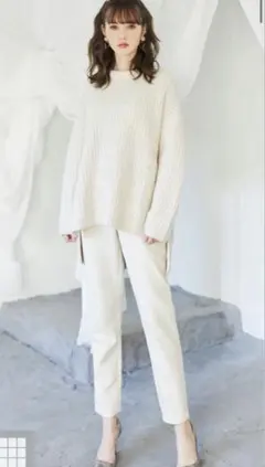 【未使用】GRL タグ付き テーパードパンツ ベージュ Ｓサイズ