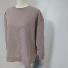 earthmusic＆ecology　ピンク クルーネック スウェット