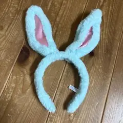 ディズニー うさ耳 カチューシャ 水色