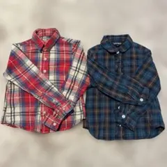 AZUL BY MOUSSY EASTBOY キッズ チェック柄シャツ 100