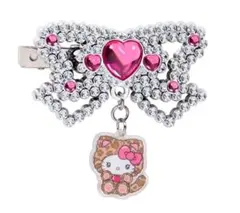 サンリオ シークレットヘアクリップ ギャルネコ キティ シルバーメタリック