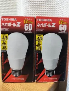 TOSHIBA 東芝ネオボールZ 電球形蛍光ランプ EFD21EL 新品2個 - メルカリ