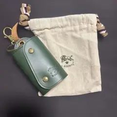 ILBISONTE イルビゾンテ フラップ式キーケース グリーン 新品
