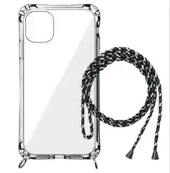 iPhone用クリアケース ショルダーストラップ付き　2つセット