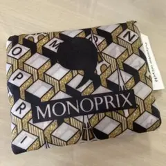新品未使用 MONOPRIX 幾何学模様 エコバッグ
