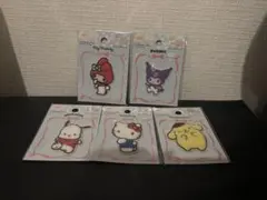 新品未使用　パイルワッペン　サンリオ　５点セット