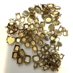 インポート・ヴィンテージ　US真鍮ブラス石座セット