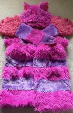 チェシャ猫 マフラーファンキャップ レッグウォーマー セット ディズニー