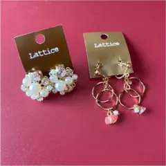 ビジューイヤリング / Lattice