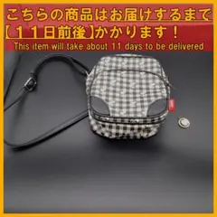 ★【美品】PEANUTS スヌーピー　ショルダーバッグ　チェック