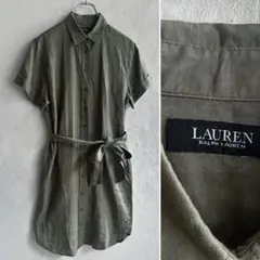 LAUREN RALPH LAUREN リネン シャツワンピース 4